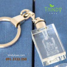 móc khóa pha lê in logo 3d cao cấp tphcm