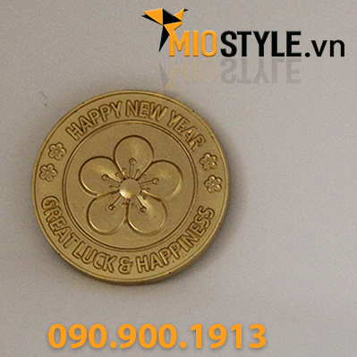 quà tặng khách hàng vip đối tác doanh nghiệp sự kiện cuối năm tết 2019 đồng tiền vàng lĩ xì may mắn