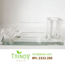 thủy tinh trong suốt pha lê cao cấp trang trí bàn làm việc